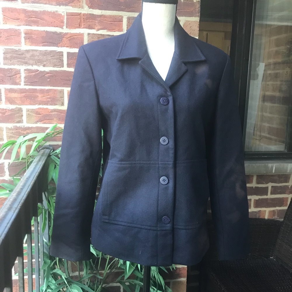 Ann Taylor Navy Blue Jacket Size M